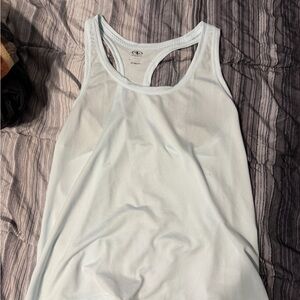 Athletic Works Light Blue Racerback Tank Top